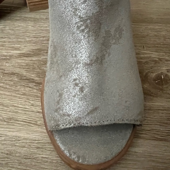 Sole Society So Tabbie Gray Ankle Boot with Open Toes and Back Zip - Picture 13 of 13